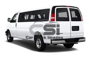 2021 Chevrolet EXPRESS PASSENGER 3500 LS Extended 5 Door Passenger Van Angular rear