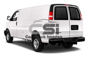 2021 Chevrolet Express Cargo WT 4 Door Cargo Van Angular rear