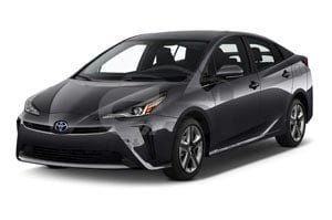 2021 Toyota Prius XLE Hybrid 4 Door Hatchback Angularfront
